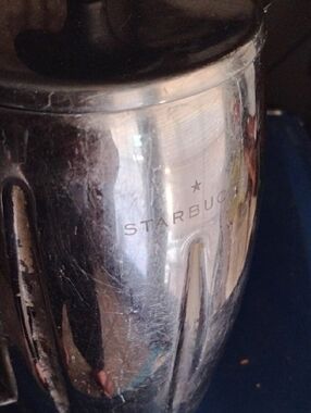 Starbucks Polished Silver Steel French Press Coffee Maker